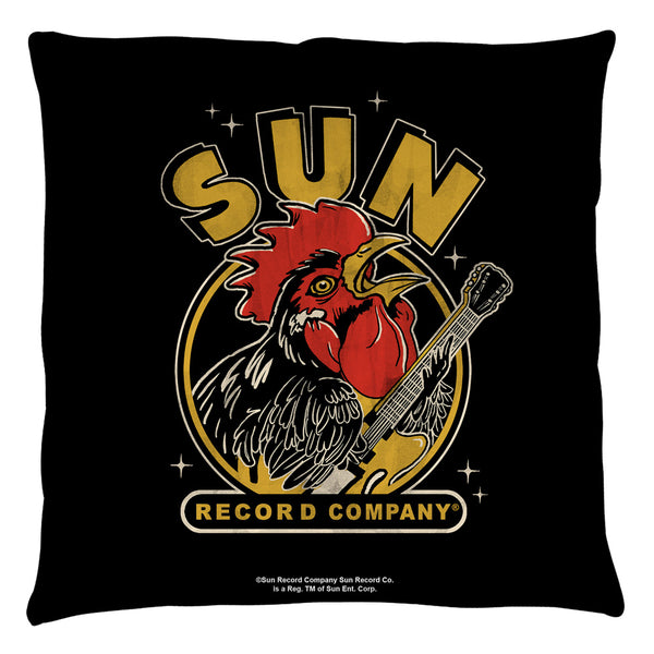 Sun Records Rocking Rooster Throw Pillow