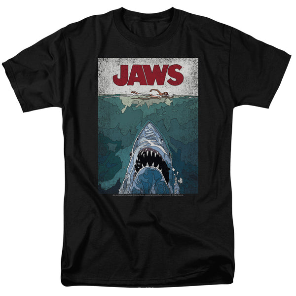 Jaws Lined Poster T-Shirt