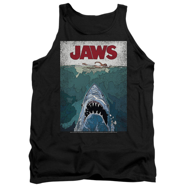 Jaws Lined Poster Tank Top