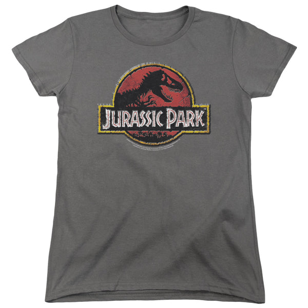 Jurassic Park Stone Logo Women's T-Shirt