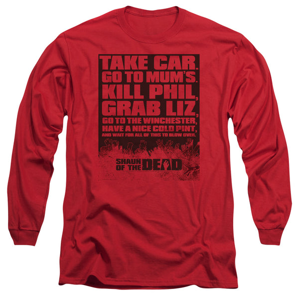 Shaun of the Dead List Long Sleeve T-Shirt