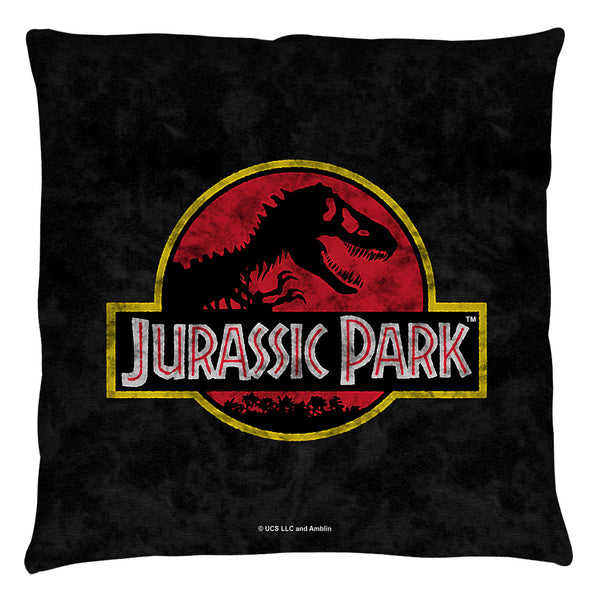 Jurassic Park Classic Logo Throw Pillow