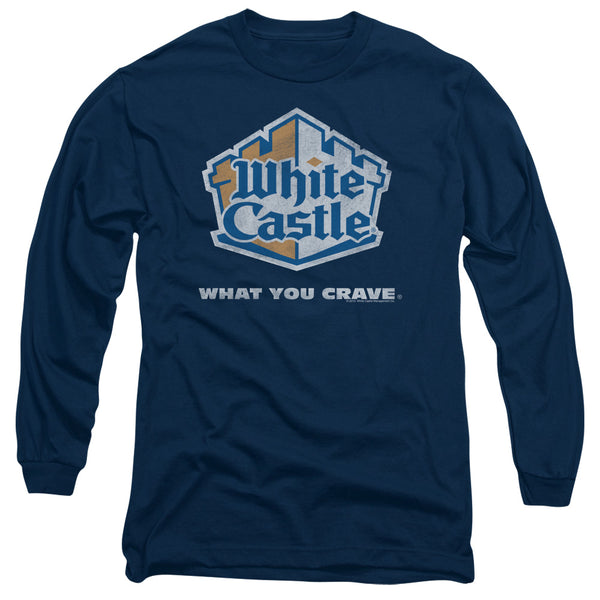 White Castle Distressed Logo Long Sleeve T-Shirt