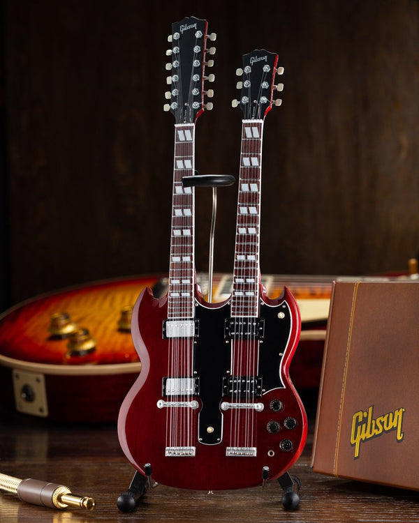 Axe Heaven Gibson SG EDS-1275 Doubleneck Cherry Miniature Guitar