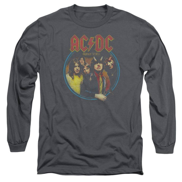 AC/DC Distressed Highway To Hell Long Sleeve T-Shirt - Rocker Merch