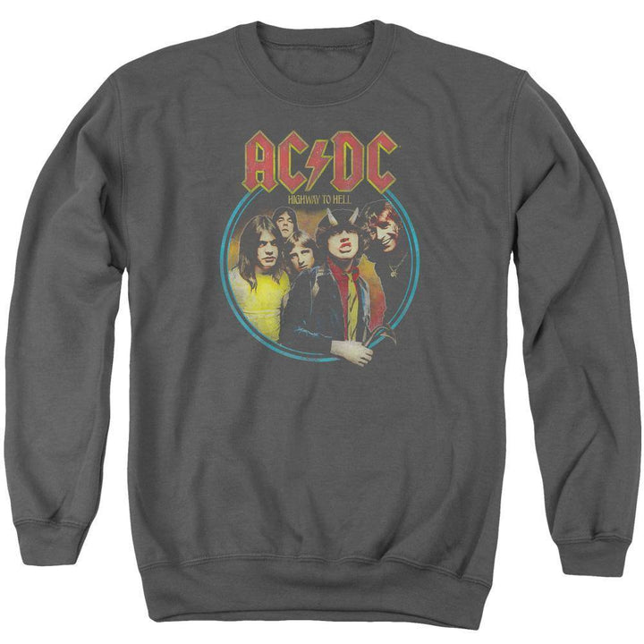 AC/DC Distressed Highway To Hell Sweatshirt - Rocker Merch