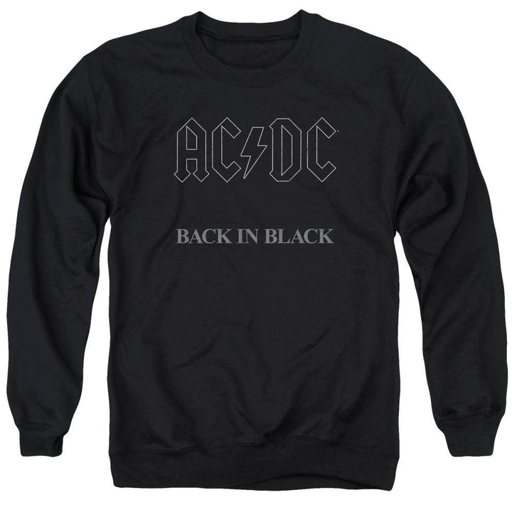 AC/DC Back In Black Album Cover Sweatshirt - Rocker Merch