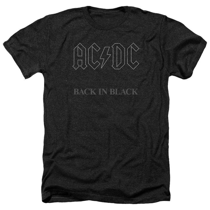 AC/DC Back In Black Album Cover T-Shirt - Rocker Merch