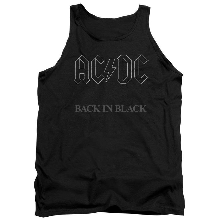 AC/DC Back In Black Album Cover Tank Top - Rocker Merch