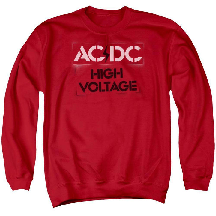 AC/DC High Voltage Stencil Logo Sweatshirt - Rocker Merch