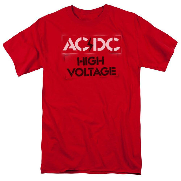 AC/DC High Voltage Stencil Logo T-Shirt - Rocker Merch