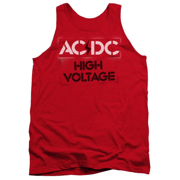 AC/DC High Voltage Stencil Logo Tank Top - Rocker Merch