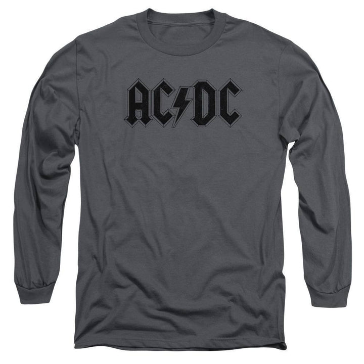 AC/DC Worn Logo Long Sleeve T-Shirt - Rocker Merch