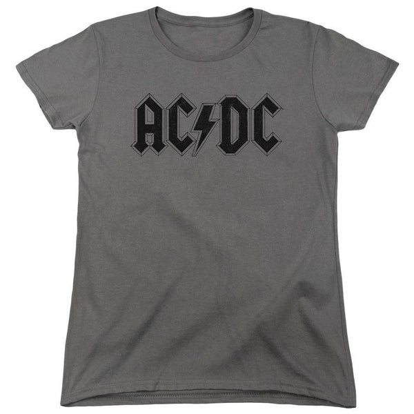 AC/DC Worn Logo Women's T-Shirt - Rocker Merch