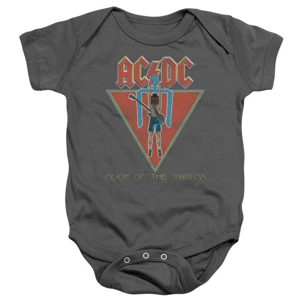 AC/DC Flick Of The Switch Album Cover Infant Snapsuit - Rocker Merch