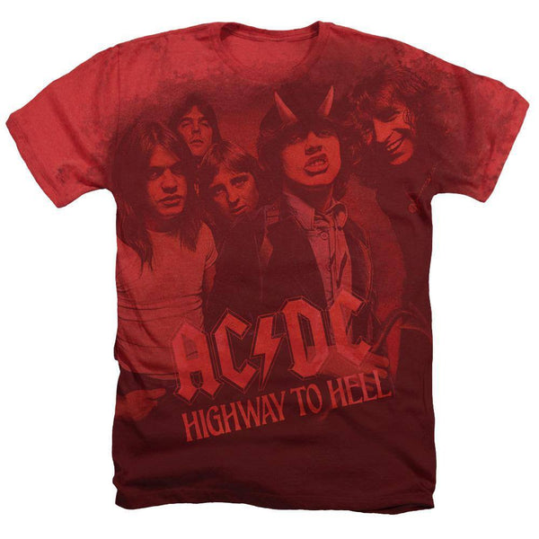 AC/DC On The Highway Heather T-Shirt - Rocker Merch