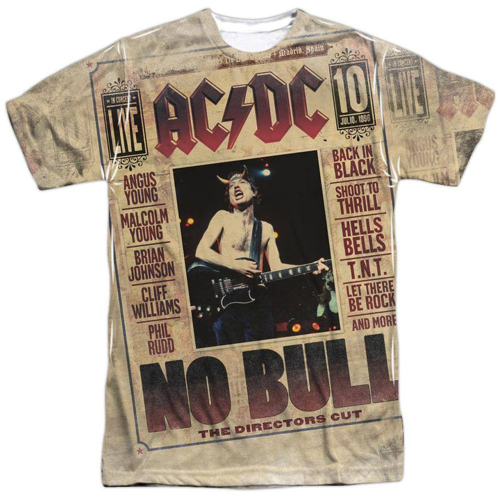 AC/DC No Bull Sublimation T-Shirt - Rocker Merch