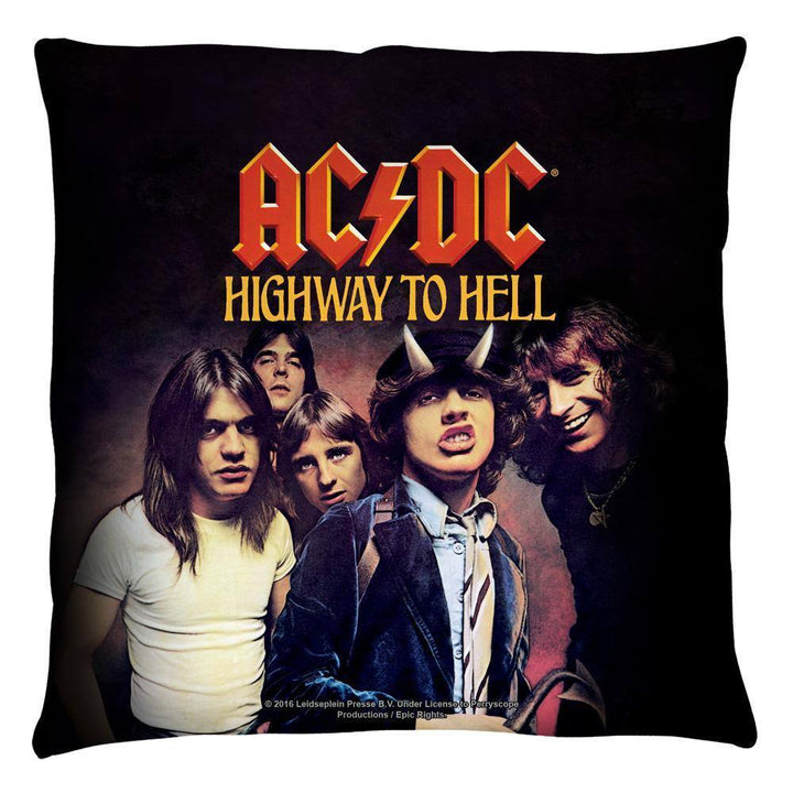 AC/DC Highway To Hell Throw Pillow - Rocker Merch