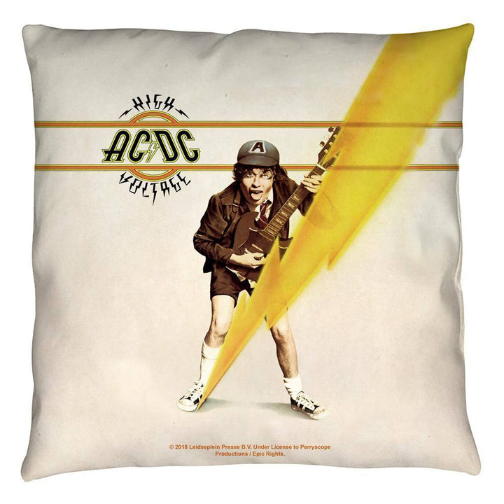 AC/DC High Voltage Throw Pillow - Rocker Merch