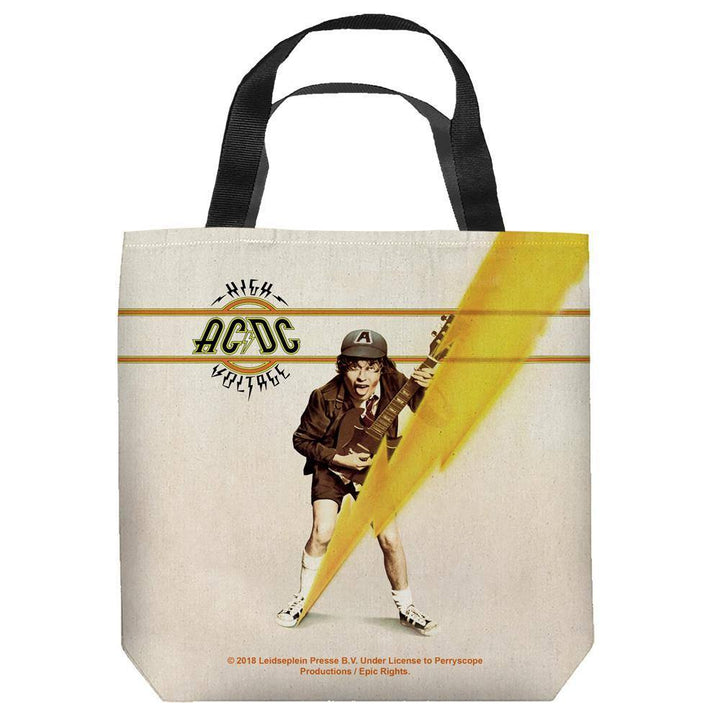 AC/DC High Voltage Cover Tote Bag - Rocker Merch