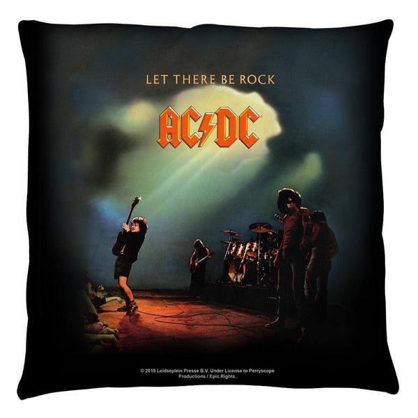 AC/DC Let There Be Rock Throw Pillow - Rocker Merch