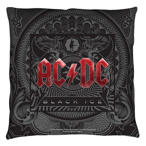 AC/DC Black Ice Throw Pillow - Rocker Merch