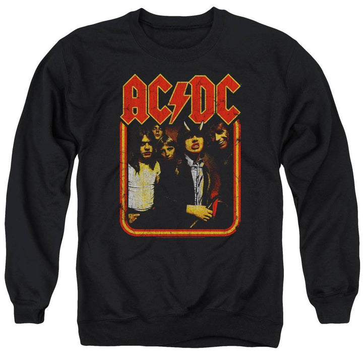 AC/DC Distressed Highway Group Sweatshirt - Rocker Merch