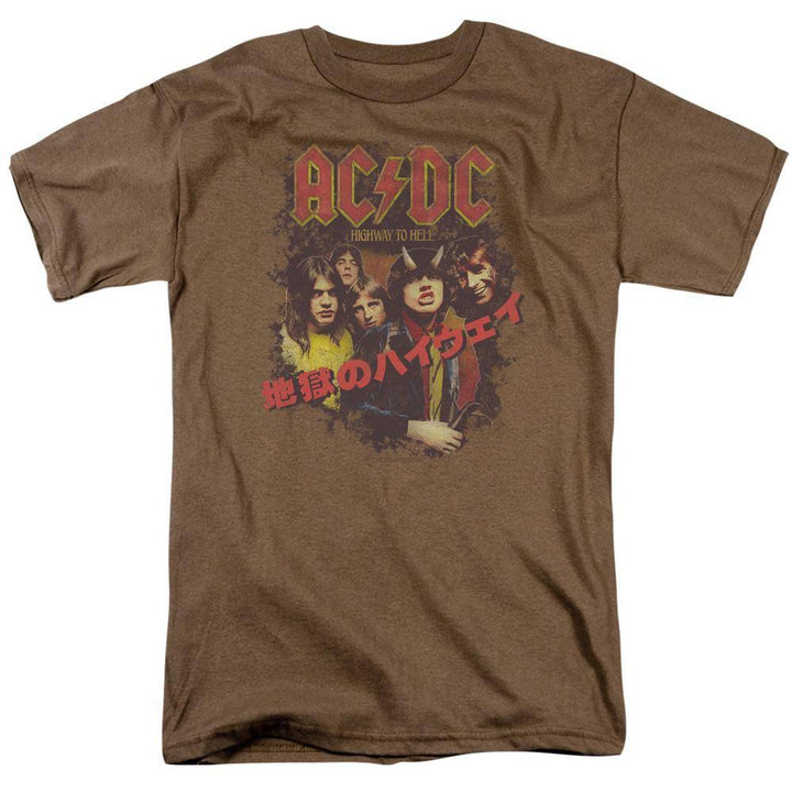 AC/DC Distressed Highway Kanji T-Shirt - Rocker Merch