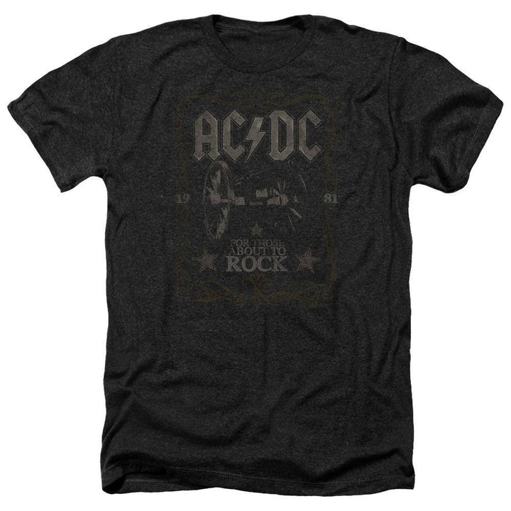 AC/DC Distressed For Those Rock Label T-Shirt - Rocker Merch