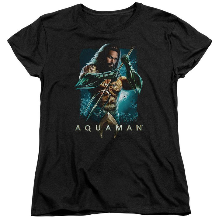 Aquaman Movie Trident Women's T-Shirt - Rocker Merch