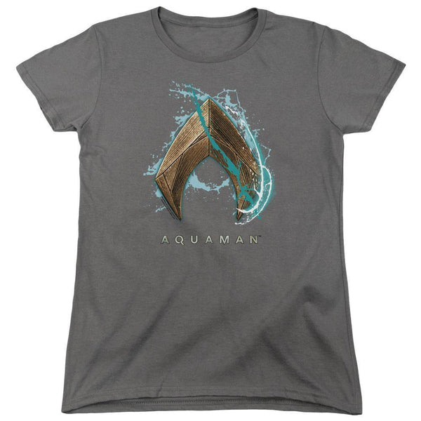 Aquaman Movie Water Shield Women's T-Shirt - Rocker Merch