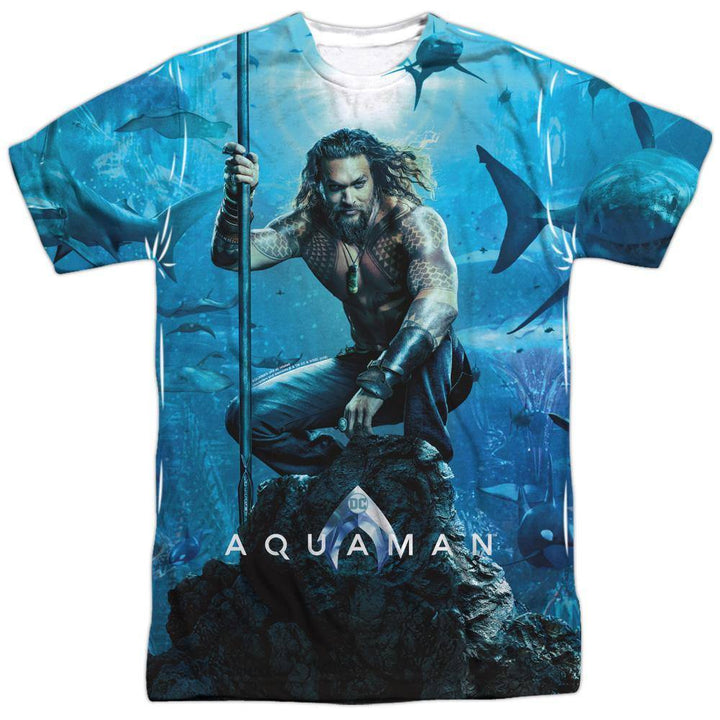 Aquaman Movie Poster Sublimation T-Shirt - Rocker Merch
