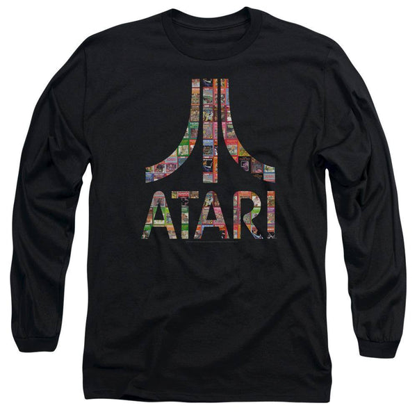 Atari Box Art Long Sleeve T-Shirt - Rocker Merch