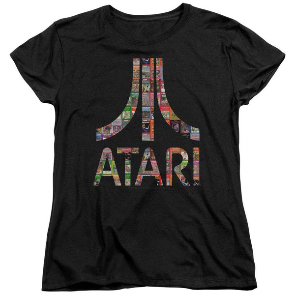 Atari Box Art Women's T-Shirt - Rocker Merch