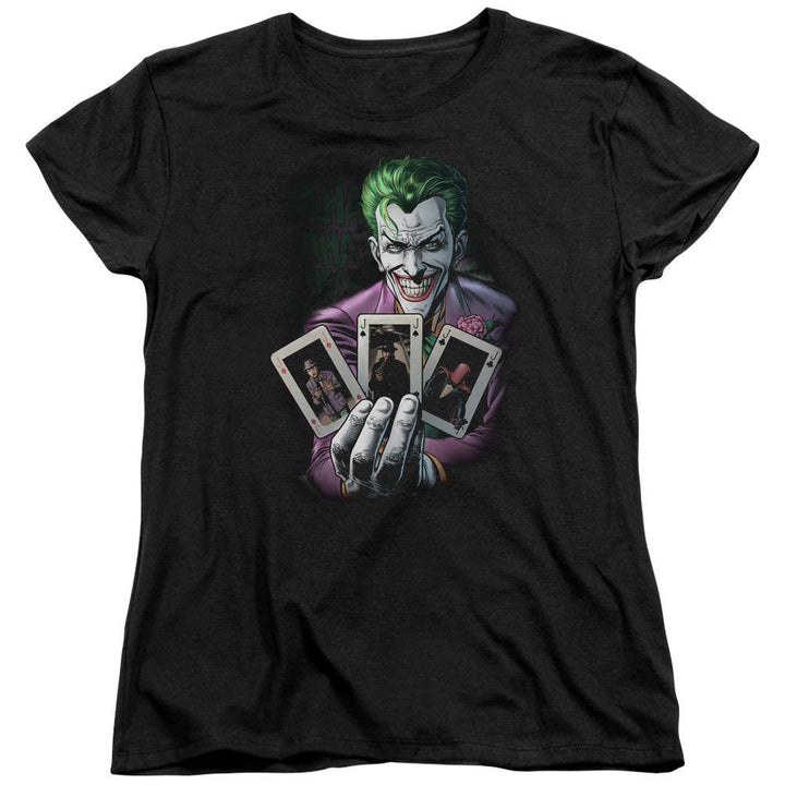 The Joker Three Of A Kind Women's T-Shirt | Rocker Merch