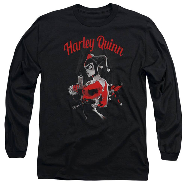 Harley Quinn Spring Gun Long Sleeve T-Shirt - Rocker Merch™