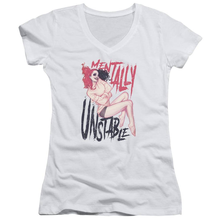 Harley Quinn Unstable Juniors T-Shirt - Rocker Merch