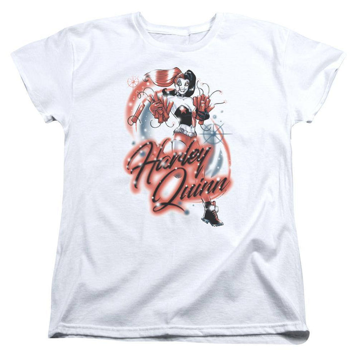 Harley Quinn Harley Airbrush Women's T-Shirt - Rocker Merch