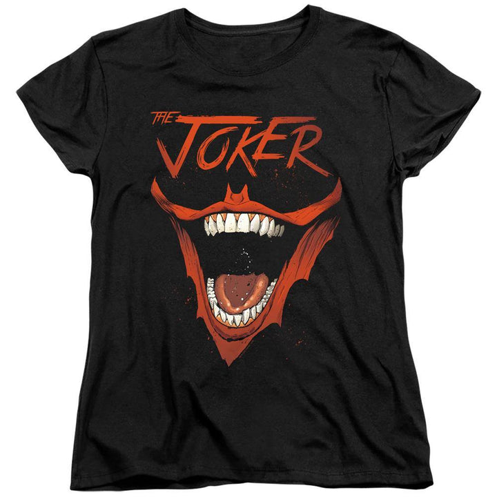 The Joker Bat Laugh Women's T-Shirt | Rocker Merch