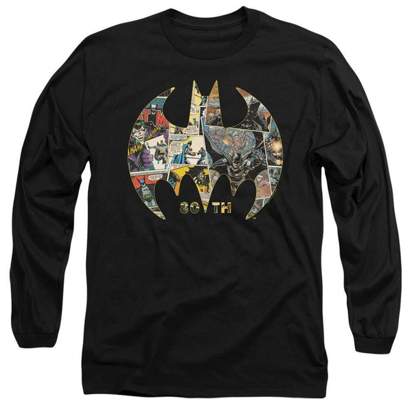 Batman DC Comics 80th Anniversary Shield Long Sleeve T-Shirt | Rocker Merch™