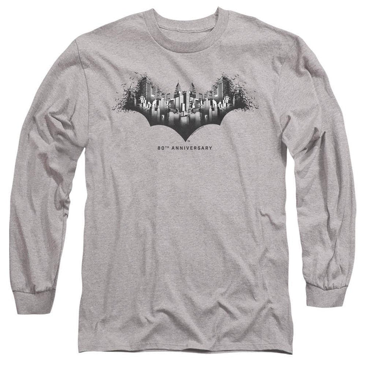 Batman DC Comics 80th Gotham Shield Long Sleeve T-Shirt | Rocker Merch™