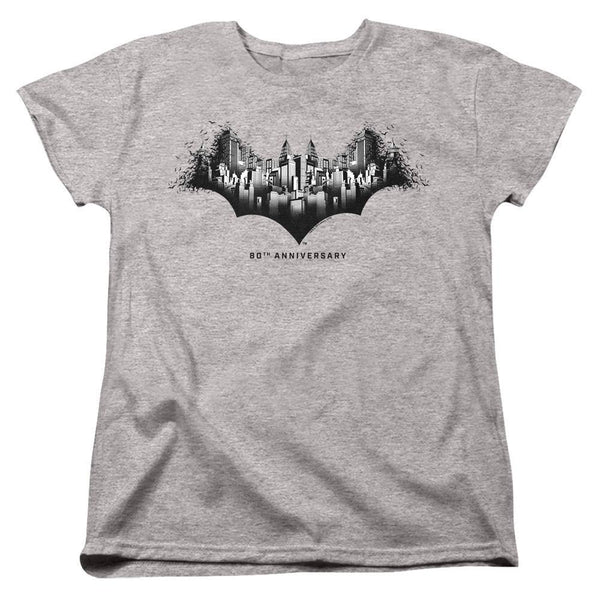 Batman DC Comics 80th Gotham Shield Women's T-Shirt | Rocker Merch™