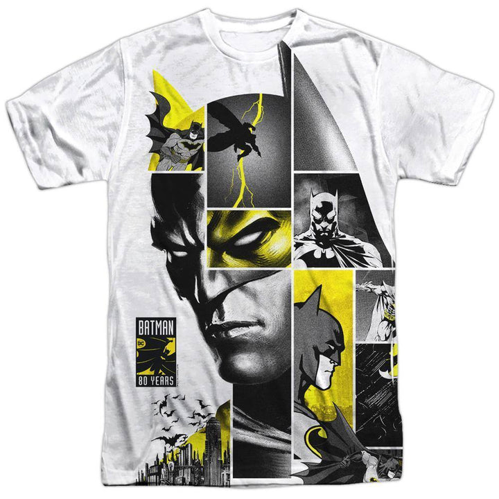 Batman DC Comics 80th Anniversary Panels Sublimation T-Shirt - Rocker Merch