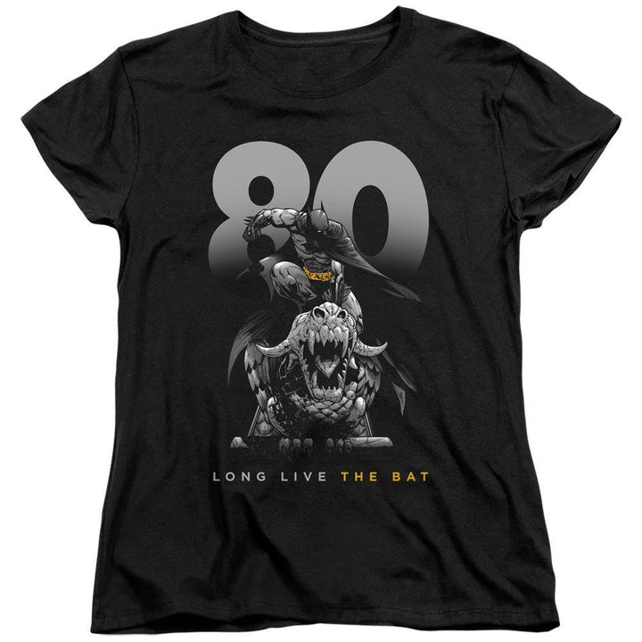 Batman DC Comics 80th Anniversary Big 80 Women's T-Shirt - Rocker Merch