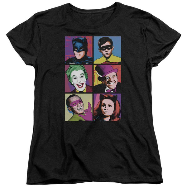 Batman TV Show Pop Cast Women's T-Shirt - Rocker Merch