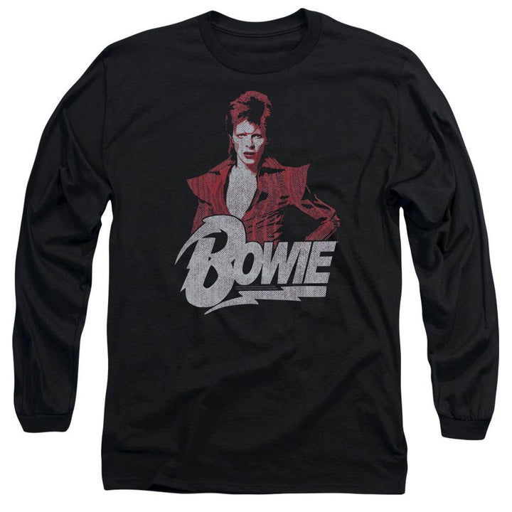 David Bowie Diamond David Long Sleeve T-Shirt - Rocker Merch