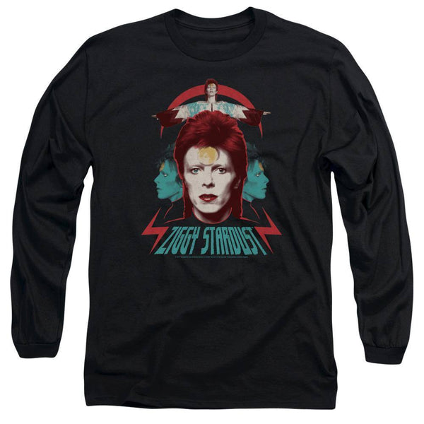 David Bowie Ziggy Heads Long Sleeve T-Shirt | Rocker Merch™