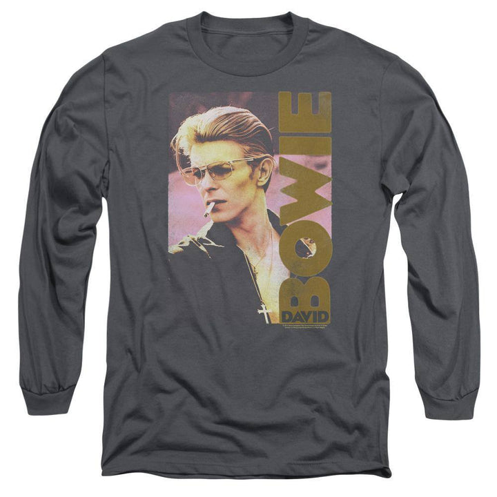 David Bowie Smokin Long Sleeve T-Shirt | Rocker Merch™