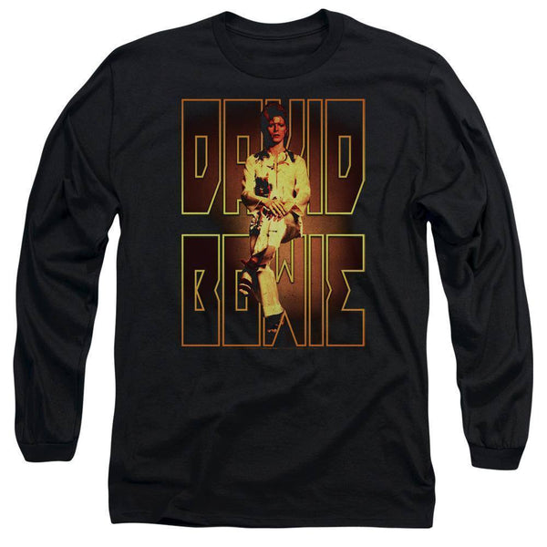 David Bowie Perched Long Sleeve T-Shirt | Rocker Merch™