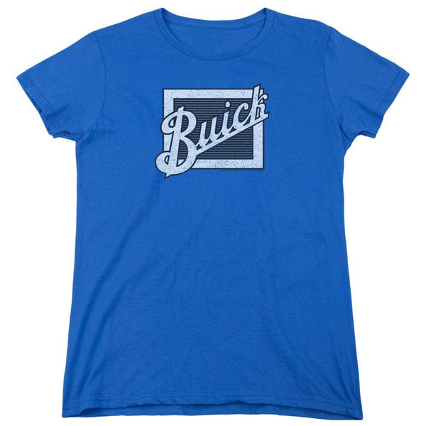 Buick Vintage Cars Distressed Emblem Women's T-Shirt - Rocker Merch